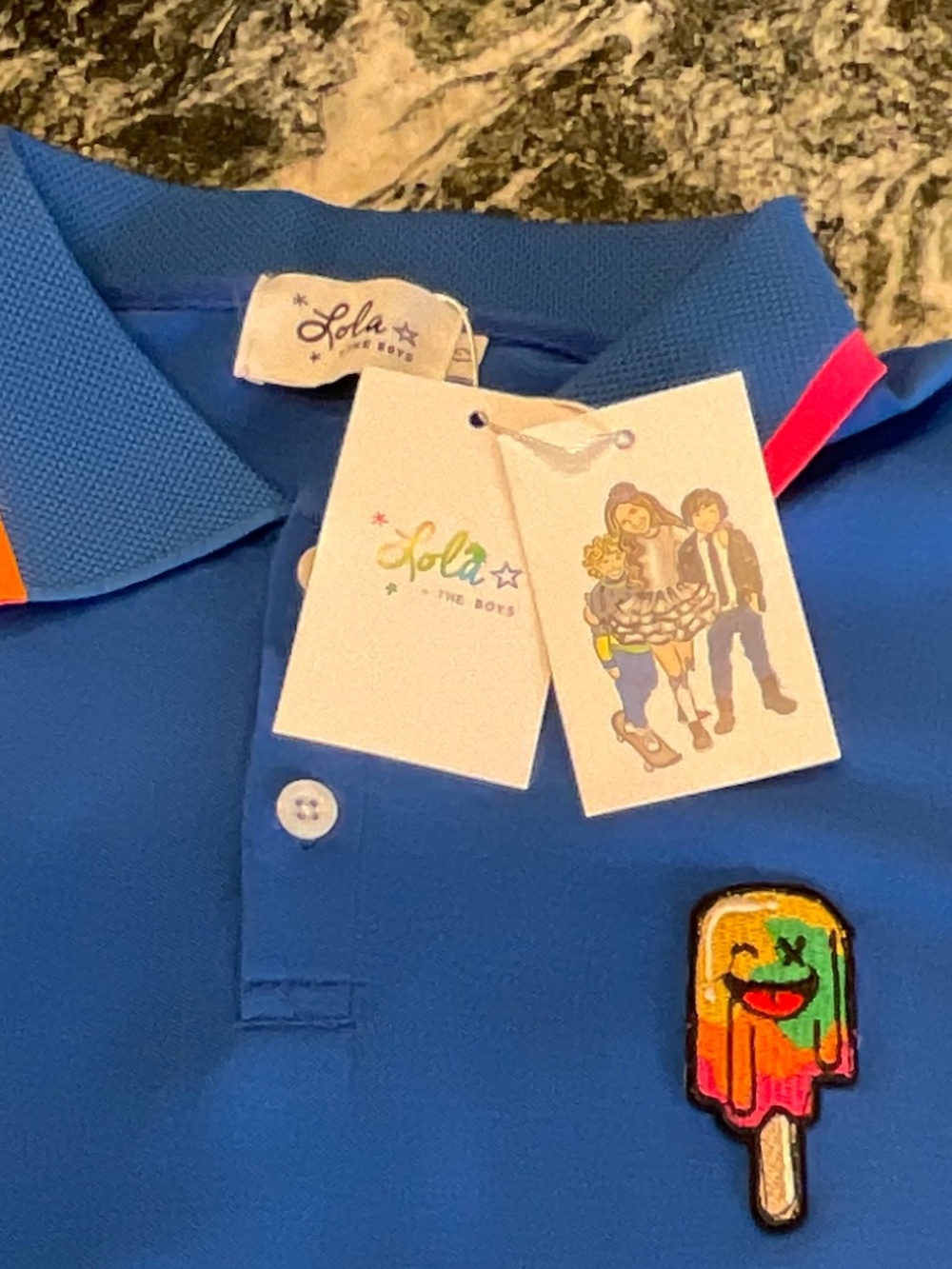 NWT Lola + the Boys Kids Tropical Popsicle Polo shirt - Picture 9 of 12